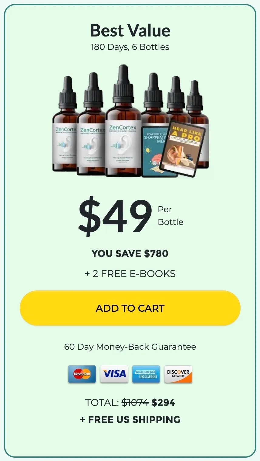 ZenCortex 180-day supply bundle